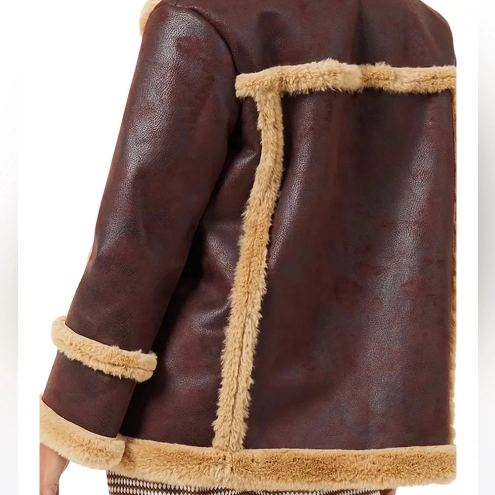 FRENCH CONNECTION BRWON COAT - Picture 8 of 14